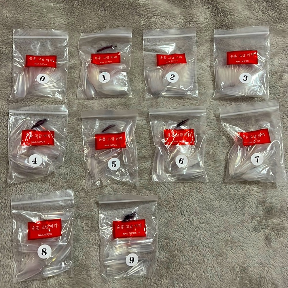 ‼️500pcs Assorted Nail Tips
